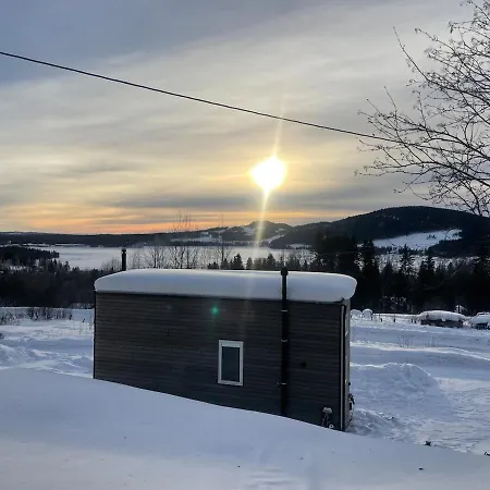 Ferienhaus Tiny House On Wheels With Great Views Sjusjoen Minihus Med Utsikt Sjusjoen Mesnali